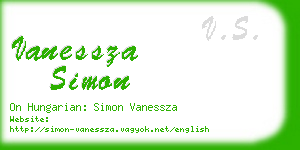 vanessza simon business card